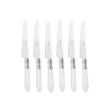 Imagem de Jogo 6 Facas Mesa Posta Jantar Luxo Aladin Bugatti