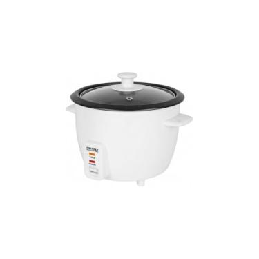Imagem de Mondial Panela de Arroz Elétrica, Branca, 1,3L, 400W, 127V, Com Tampa de Vidro, Revestimento Antiaderente, Aquecimento Automático, Inclui Colher e Copo Medidor