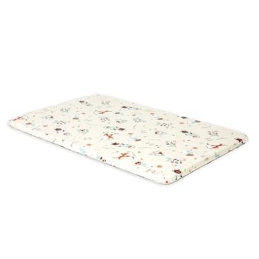 Imagem de Trocador de Fraldas para Cômoda Bebê Slim Impermeável, 44x2x66 cm, Espuma Densidade 14, Atóxico, BPA Free (Bege Circus)