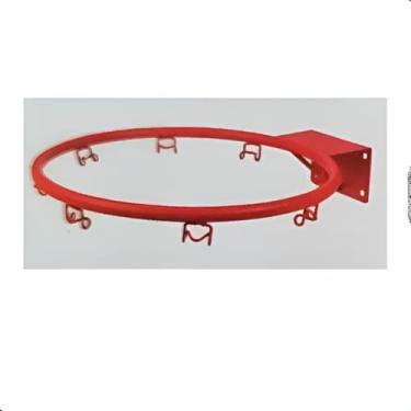 Imagem de Tabela de Basquete com Bola e Bomba, Aro 30cm, Ferro/Plástico, Fixação em Porta ou Parede, para Crianças +3 Anos