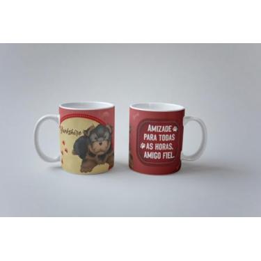Imagem de Caneca Eu Amo Meu Pet Yorkshire I Love Pet Porcelana 325ml (Yorkshire 03)