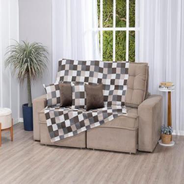 Imagem de Xale Jacquard Manta Peseira Protetora Para Sofá E Cama Tecido Grosso R