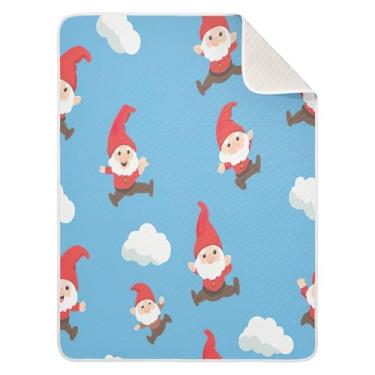 Imagem de Blueangle Gnomos fofos cobertores de bebê para cochilo de carrinho de bebê, 76 x 101 cm, cobertores aconchegantes e macios unissex para meninos, meninas, crianças, bebês (523)
