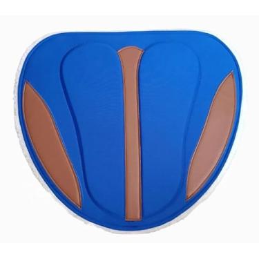 Imagem de Manta para Cavalo Sela Vaquejada Profissional - Proteção Lombar Exclusiva, Modelo Novo Premium (Azul,Padrão)