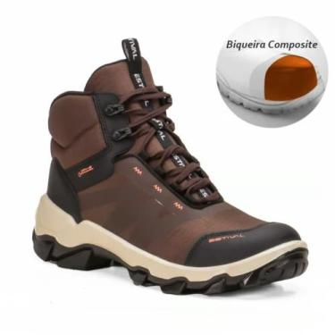 Imagem de Bota de Segurança Hybrid Future Brown Estival Marrom HB40003S1BW Bico 