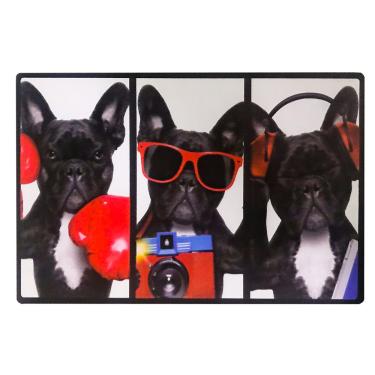 Imagem de Kit 04 Placas de Mdf Decorativas Dog 19,5x29,5  - D'Rossi