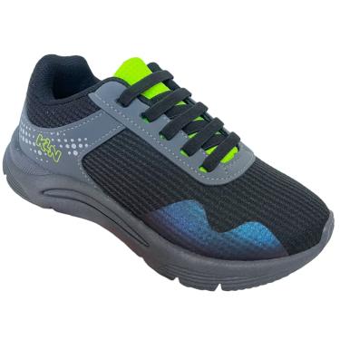 Imagem de Tênis Esportivo Menino Klin New Sport Cinza/Preto 480054-2