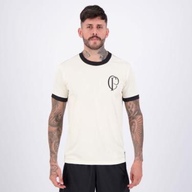 Imagem de Camisa Corinthians Logo CP Dry Bege - Coimbra, G