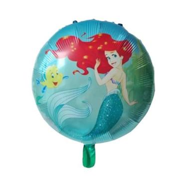 Imagem de Balões De Festa Ariel Sereia Para Crianças, Decoração De Aniversário, 