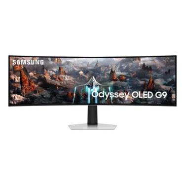 Imagem de Monitor Gamer Samsung Odyssey OLED G9 49 Dqhd, Tela Curva Ultrawide, Painel OLED, 240hz, 0.03ms, Hdr10+, Has, Micro HDMI, Dp, Usb Hub Silver
