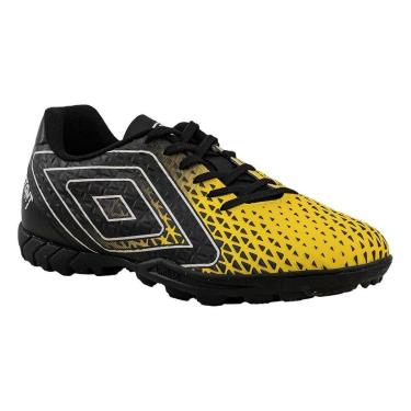 Imagem de Chuteira Campo Amarelo, Preto e Branco Mutant | Umbro-Masculino