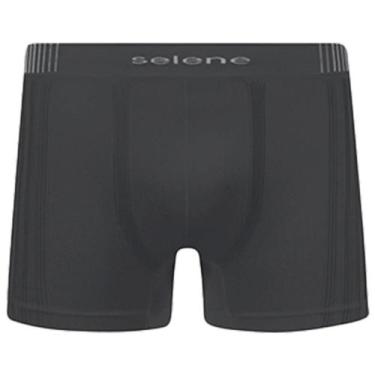 Imagem de Cueca De Microfibra Boxer Box Selene Sem Costura Plus Size X1 X2 X3, C