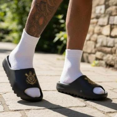 Imagem de Chinelo Corinthians Unissex Nuvem Licenciado-Unissex