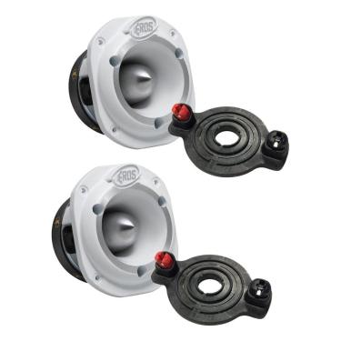 Imagem de 2 Super Tweeter Eros Eta 44 Trio Branco + 2 Reparo 