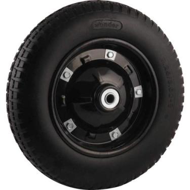 Imagem de Roda Completa com Pneu Maciço aro 8", Furo de 3/4", Capacidade 100 kg,