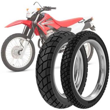 Imagem de 2 Pneu Moto Honda Xr 250 Tornado Rinaldi 120/80-18 62s 90/90-21 54s R3