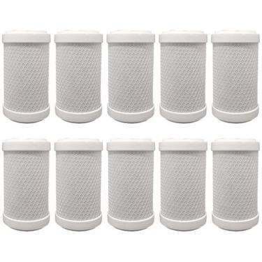 Imagem de Kit 10 Refil Filtro Carbon Block 5 De Encaixe