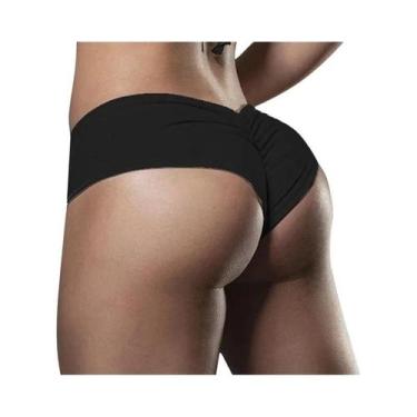 Imagem de Shorts Esportivos Femininos De Cintura Alta Em Spandex, Mini Skinny El