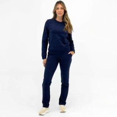 Imagem de Conjunto Malwee Moletom Blusa Fechada e Calça Reta Feminino-Feminino