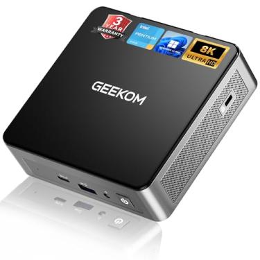 Imagem de GEEKOM Mini PC Mini Air12, Intel 12ª geração Alder Lake N100 (até 3,4 GHz), 16 GB DDR5 RAM 512 GB PCIe M.2 SSD, Mini computador desktop doméstico/empresarial, tela dupla 4K/HDMI 2.0/WiFi