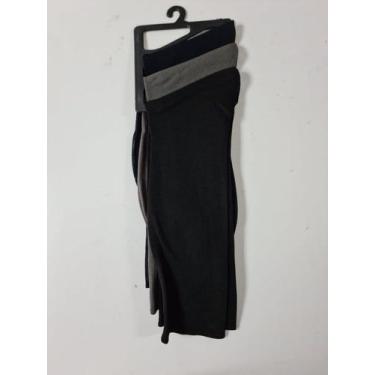 Imagem de Kit 3 pares Meia Social Homem Poliamida Meianyl Lupo 6002., Preto, Mar
