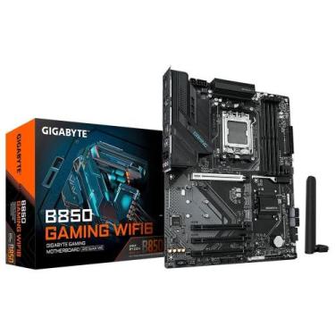 Imagem de Placa Mãe Gigabyte B850 GAMING WIFI 6, AMD AM5, ATX, DDR5, RGB, Wi-Fi 