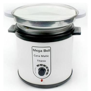 Imagem de Aquecedor de Cera Matic Titânio com Refil Mega Bell 1000g, Branco