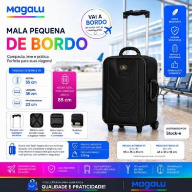 Imagem de Mala de Viagem Pequena de bordo 10kg ANAC com alças e 2 rodinhas Villa