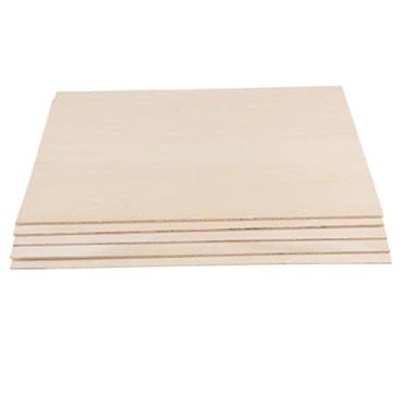 Imagem de Almencla 10Pc DIY Plain Basswood Balsa Licencia De Madeira Fina, 50X100X1.5Mm