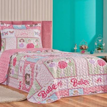 Imagem de Cobre Leito Solteiro Babel Kids Microfibra 2 Pç - Ballet