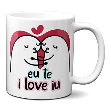 Imagem de Caneca Flork Namorados Apaixonados Eu Te Amo I Love Iu (Branca)