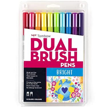 Imagem de Tom56185 - Tombow Dual Brush Art Pen de 10 peças - cores brilhantes