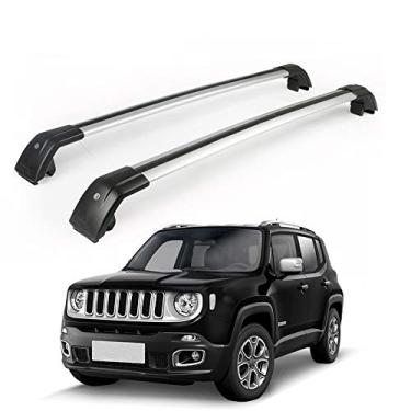 Imagem de UDP 2 peças serve para Jeep Renegade 2015-2020 barras transversais ajustáveis barras tr...