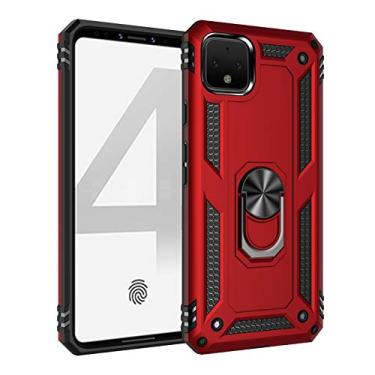 Imagem de For Google Pixel 4 Shockproof TPU + PC Protective Case with 360 Degree Rotating Holder