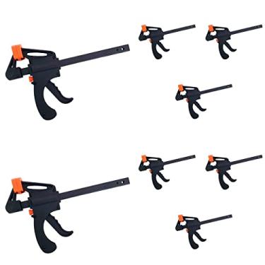 Imagem de Kit 8 Grampos Sargento de Aperto Rápido 6Pol. (150mm) CHARBS