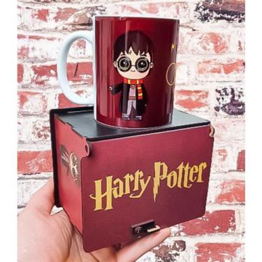 Imagem de Caneca De Porcelana Harry Potter + Caixa Estampada Em Mdf B1 - Andriol