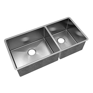 Imagem de CUBA LINHA RETA LR 50/34 HANDMADE ESCOVADO 860X400x230MM