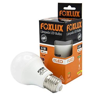 Imagem de Foxlux Lâmpada LED Bulbo 6W 3000K Bivolt