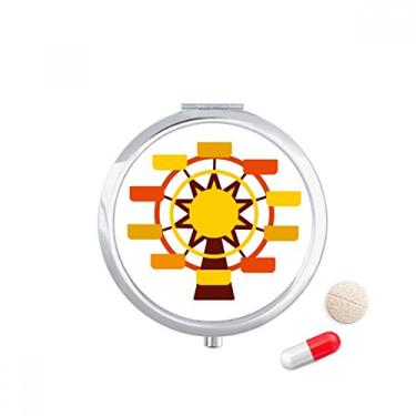 Imagem de Caixa de comprimidos de ilustração colorida de parque de diversões, caixa de armazenamento de medicamentos, dispensador de recipiente