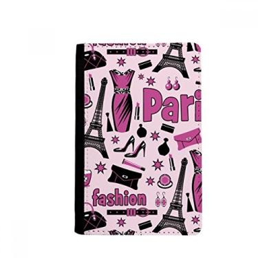 Imagem de Dressing Lady França Torre Eiffel Porta-passaporte Rosa Notecase Burse Carteira Porta-cartões