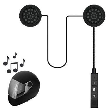 Imagem de Fone Ouvido Capacete Moto sem Fio Bluetooth Hi-Fi Viva voz Gps Musicas