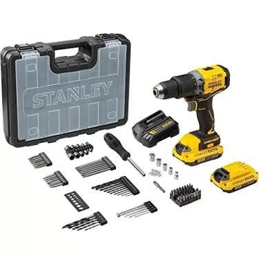 Imagem de STANLEY Parafusadeira e Furadeira de Impacto 13mm, Acompanha Bateria e Carregador, Modelo SBD715C2KA, 12V