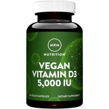 Imagem de Mrm Nutrition, Vitamina D3 Vegana, 5.000 Ui, 60 Cápsulas