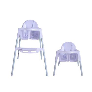 Imagem de Cadeirão de Alimentação Cadeira Alta Infantil Bebê Bandeja Removivel Cinto de Segurança Papa Branco - Baby Style