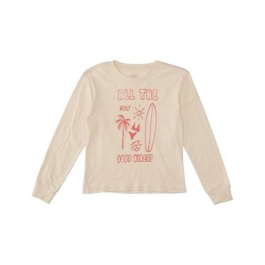 Imagem de Roxy Camiseta de manga comprida vintage para meninas, Tapioca 232 Exc, Tapioca 232 Exc, 8