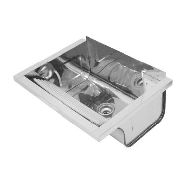 Imagem de Tanque De Parede Docol Reto 017049ch 63x47 Inox Alto Brilho