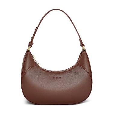 Imagem de nuoku Bolsas Hobo para mulheres, bolsa de ombro para mulheres, bolsa crescente Baggu, bolsas de designer para mulheres, Café