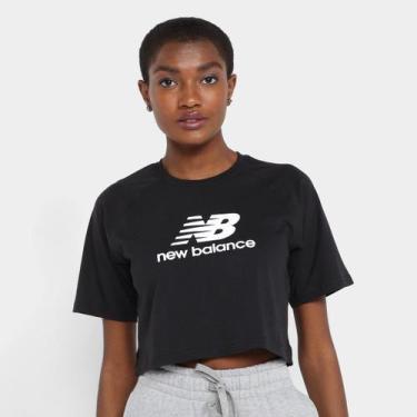 Imagem de Camiseta New Balance Cropped Basic Feminina
