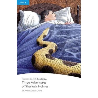 Imagem de Livro - Penguin Readers 4: Three Adventures Of Sherlock Holmes Book An