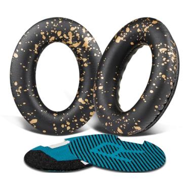 Imagem de SoloWIT Almofadas de substituição para Bose fones de ouvido, para Bose QuietComfort 15 QC15 QC25 QC2 QC35/Ae2 Ae2i Ae2w/SoundTrue & SoundLink Around-Ear & Around-Ear II-Manchas Douradas